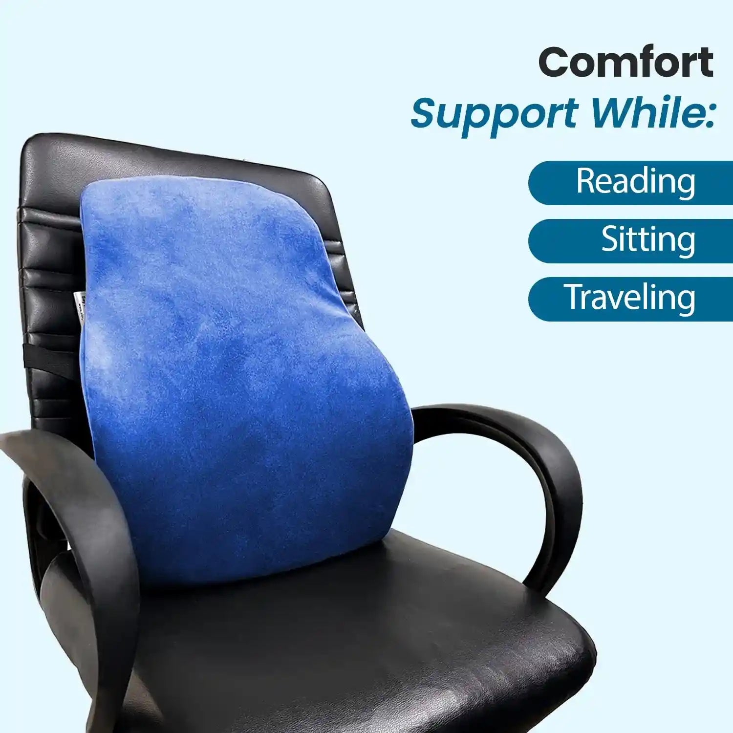 Lumbar Support Pillow with Cooling Gel