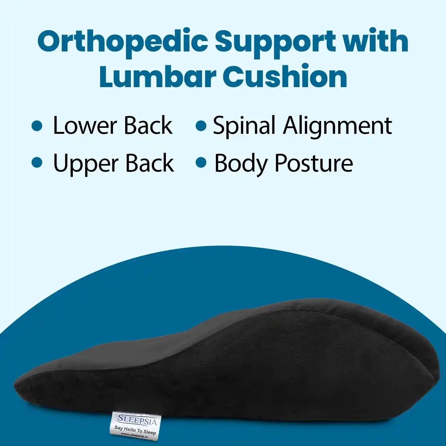 Lumbar Support Pillow with Cooling Gel