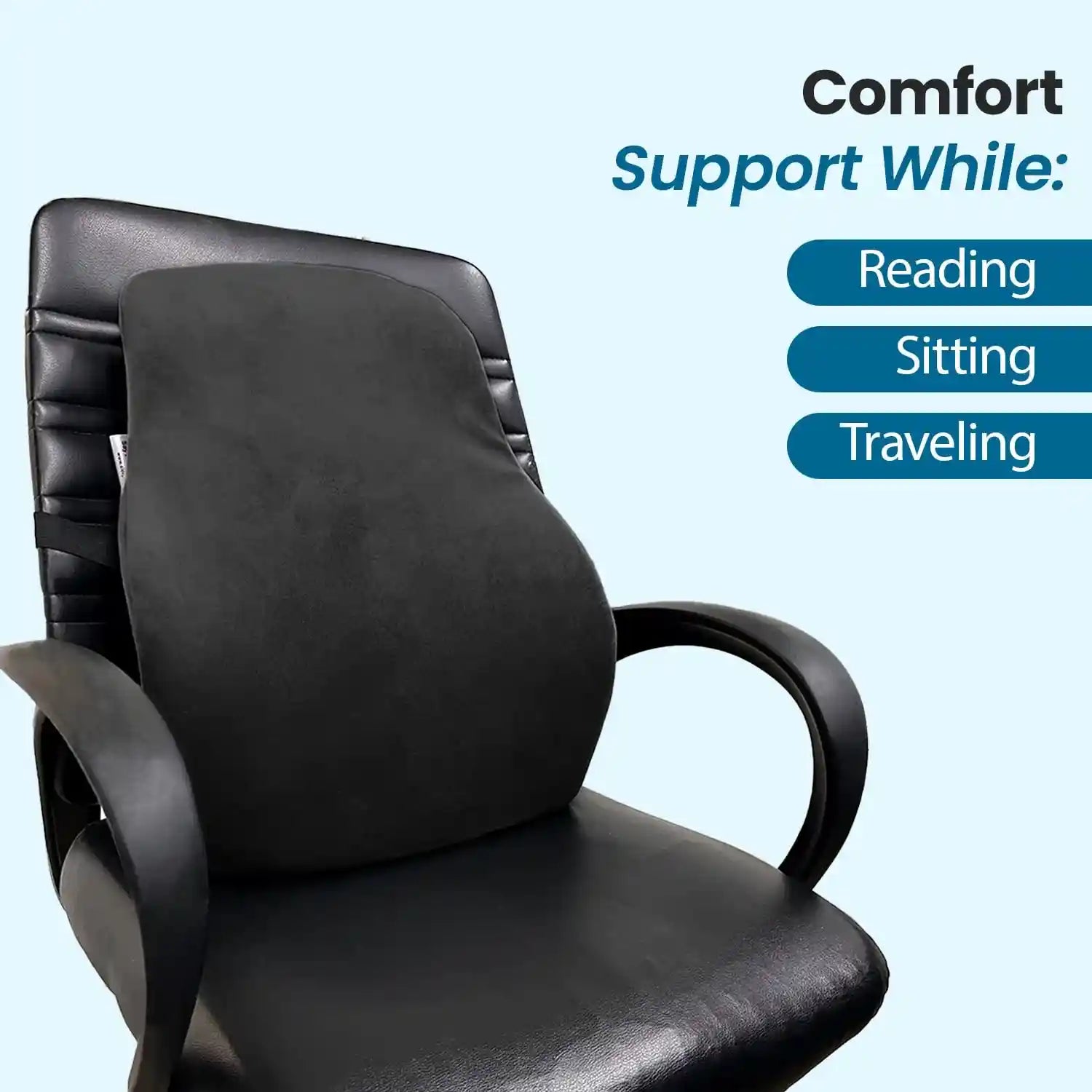 Lumbar Support Pillow with Cooling Gel