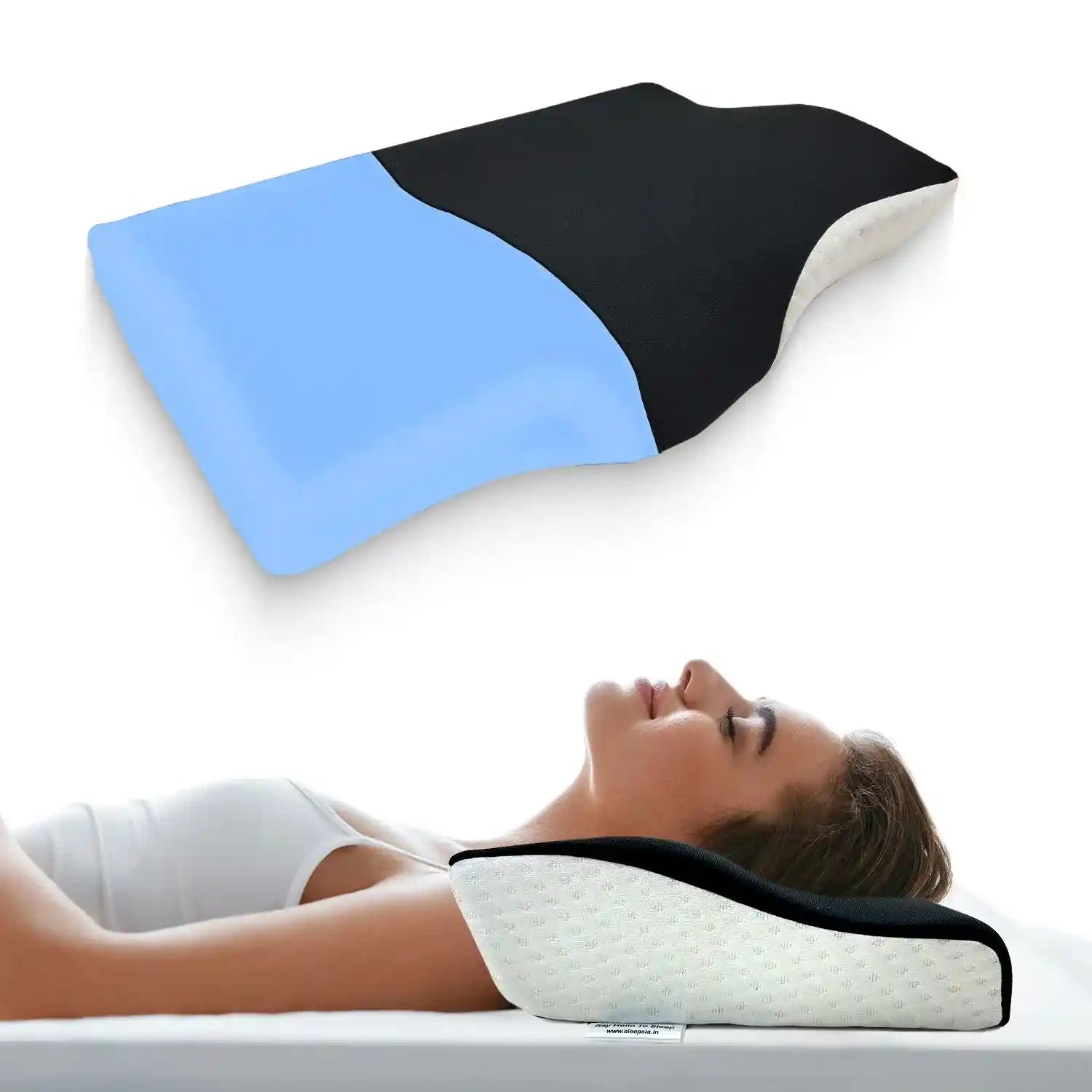 Orthopedic Memory Foam Cervical Pillow with Cooling Gel