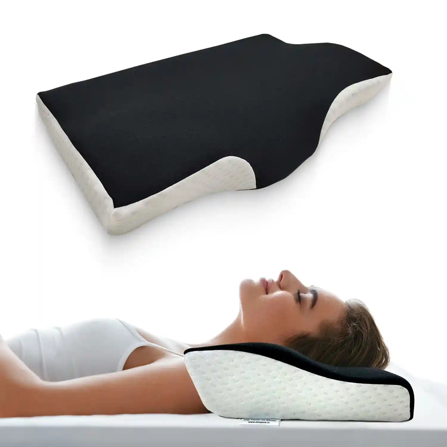 Orthopedic Memory Foam Cervical Butterfly Pillow for Neck Shoulder P Sleepsia India Pvt Ltd