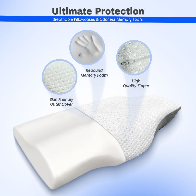 Orthopedic Memory Foam Cervical Butterfly Pillow for Neck & Shoulder Pain