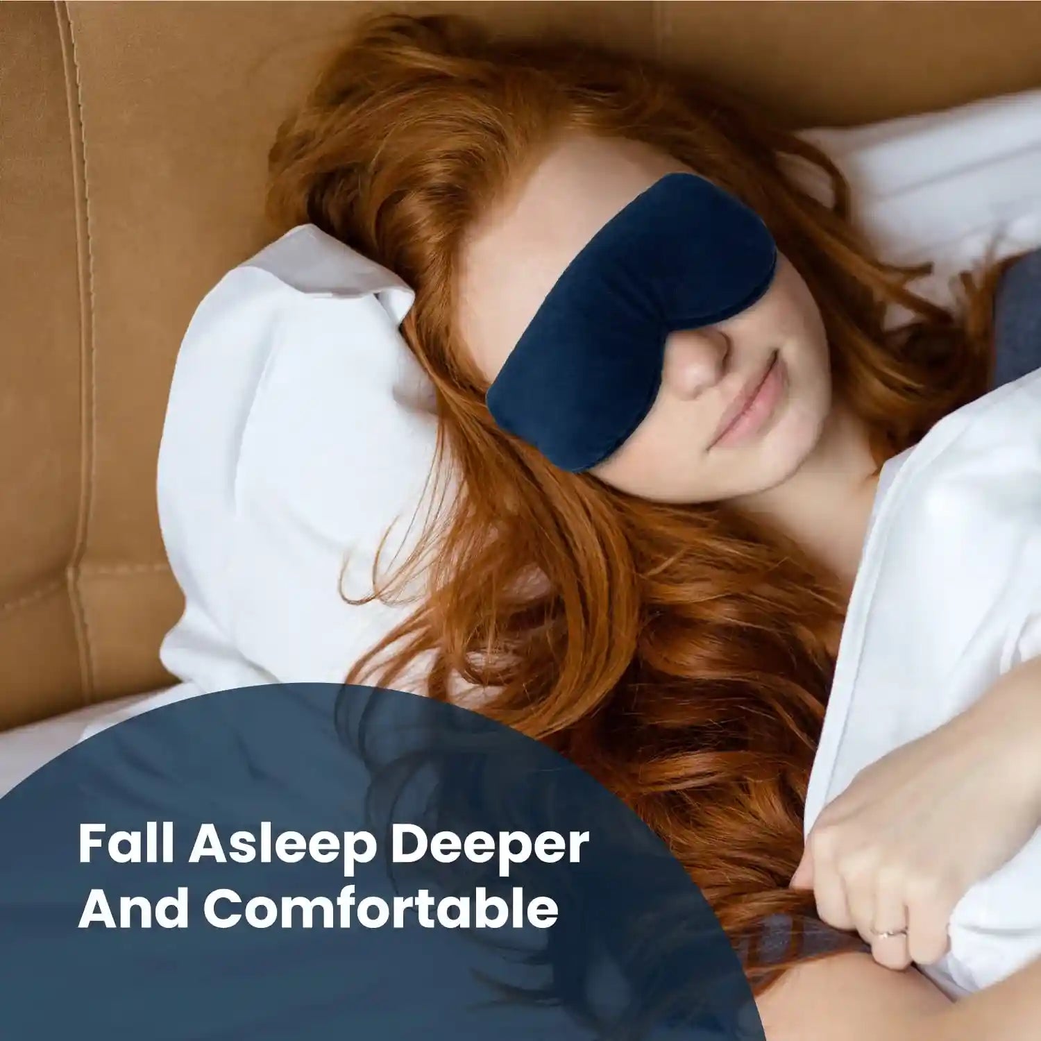 Memory Foam Sleeping Eye Mask - Velvet Fabric