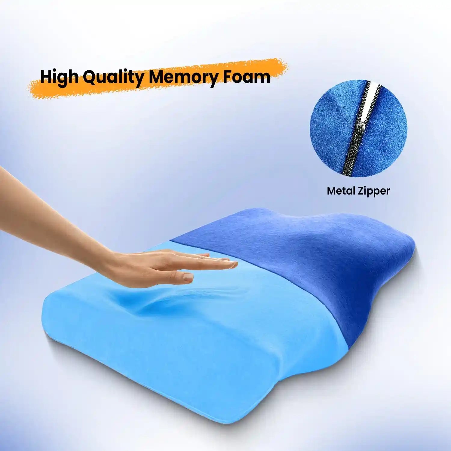 Orthopedic Memory Foam Cervical Pillow with Cooling Gel