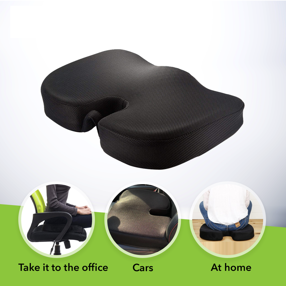 What is Best Seat Cushion For Sciatica? Coccyx Orthopedic Foam Seat Cushion  – Sleepsia India Pvt Ltd