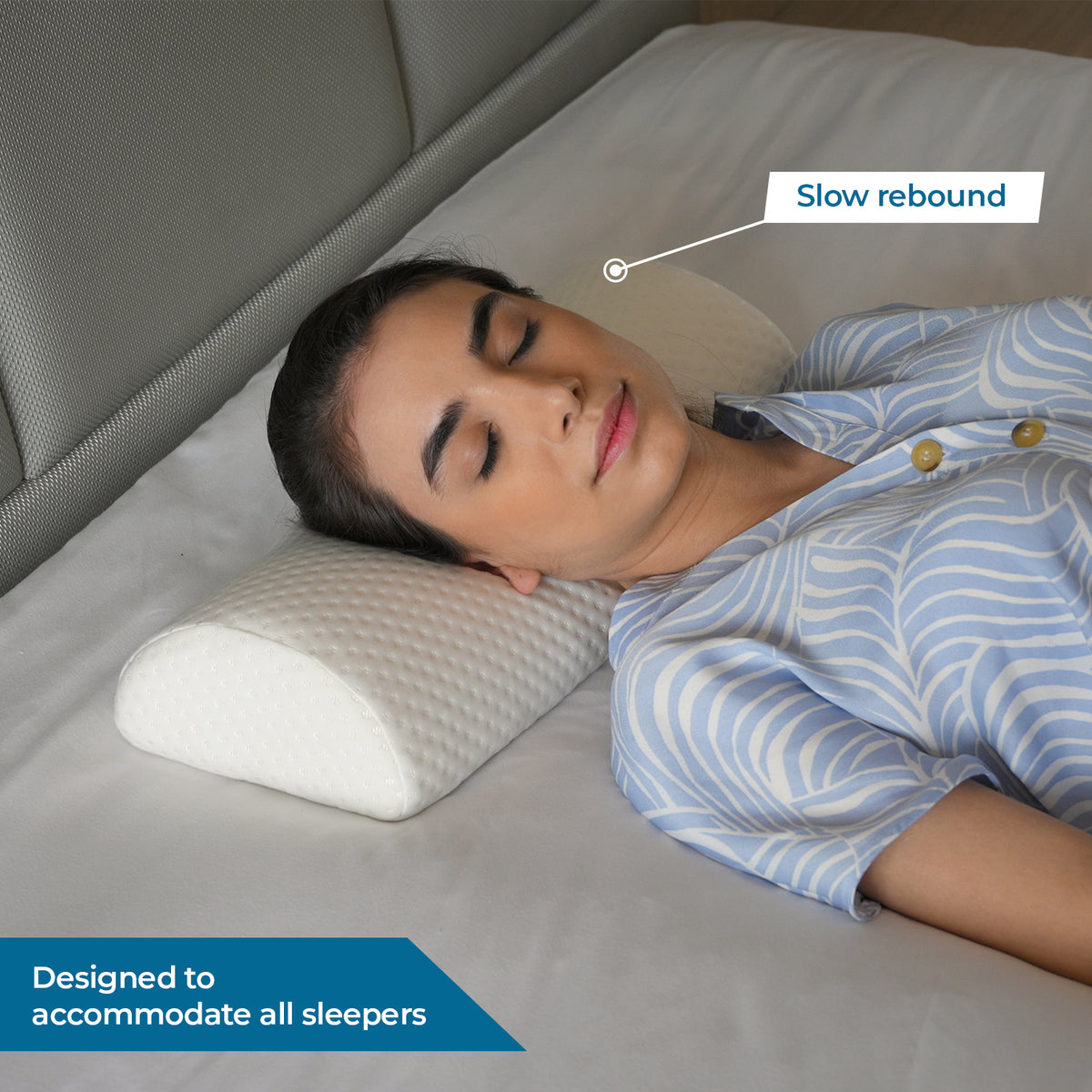 Memory Foam Knee Pillow Orthopedic Leg Pillow for Side Sleepers ...